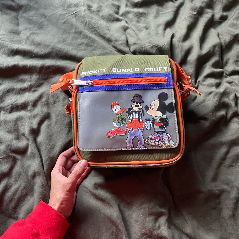 Loungefly Disney Mickey Donald Goofy Street Crossbody Bag